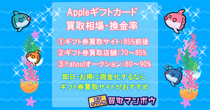 Appleギフトカード 買取相場